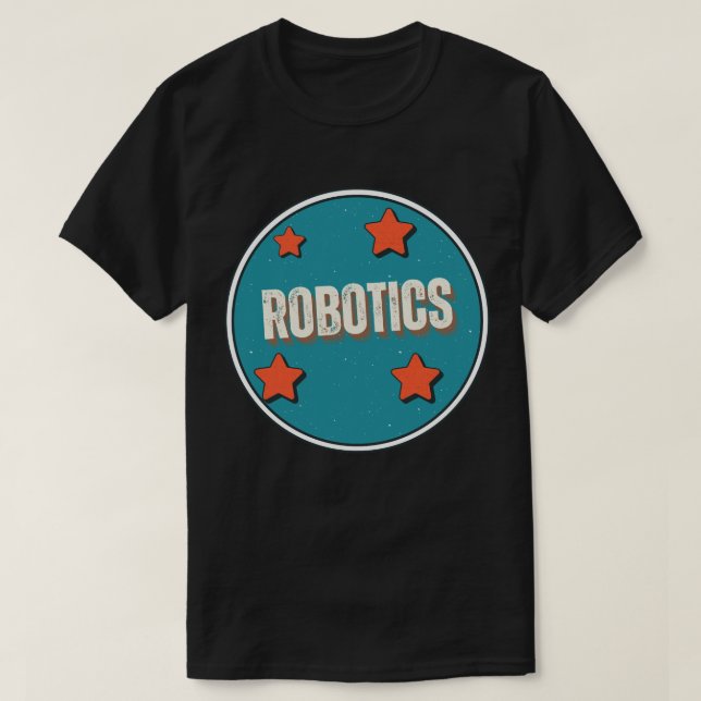 Camiseta Campo de estudio de la robótica (Diseño del anverso)