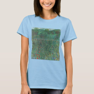 Camiseta Campo de flores en Litzlberg Klimt, paisaje vintag