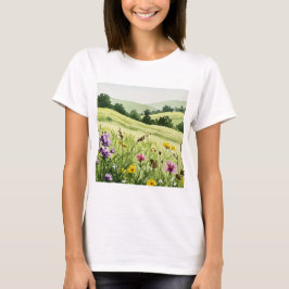 Camiseta Campo de flores silvestres
