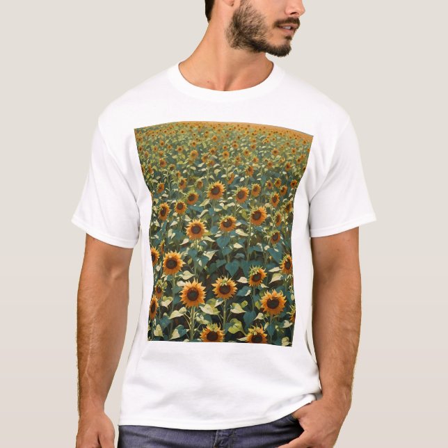 Camiseta Campo de girasoles (Anverso)