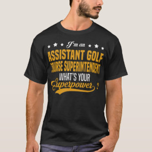 Camiseta Campo de golf de ayudante Superintendente de golf