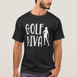 Camiseta Campo de golf Golfer Diva Golf Course Deportes par