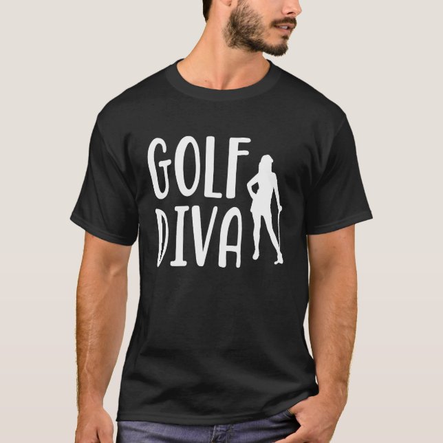 Camiseta Campo de golf Golfer Diva Golf Course Deportes par (Anverso)