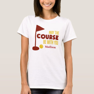 Camiseta Campo De Golf Gracioso Personalizado Esté Con Uste