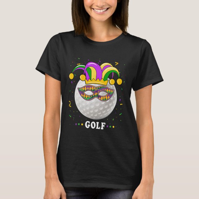 Camiseta Campo de golf Mardi Gras Golf Gorra Golf (Anverso)
