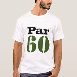 Camiseta Campo de golf número 60 par para golfista de 60 añ
