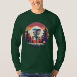 Camiseta Campo de golf Pixel Art Disc