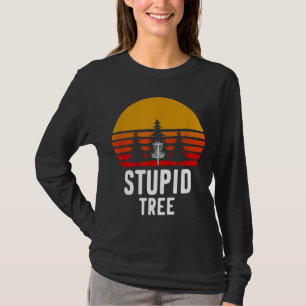 Camiseta Campo de golf Retro Disk Stupid Tree Funny Frisbee