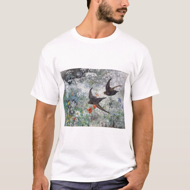 Camiseta Campo de golosinas y flores, Bruno Liljefors (Anverso)