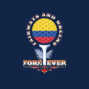 CAMISETA CAMPO DE LA MADRE DEL PADRE DEL GOLF COLOMBIA