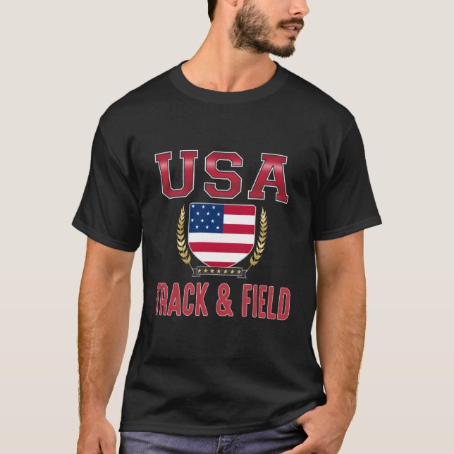 Camiseta Campo de seguimiento de Usa (Anverso)