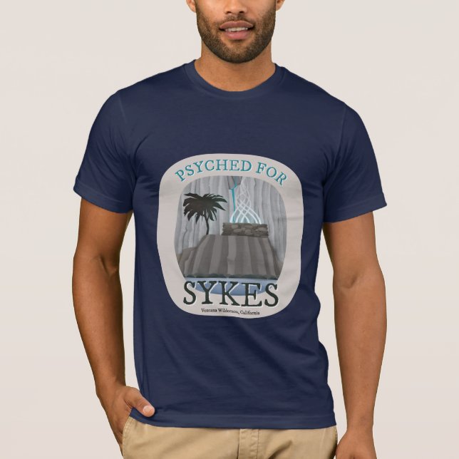 Camiseta Campo de Sykes, rastro de Ridge del pino, aguas (Anverso)