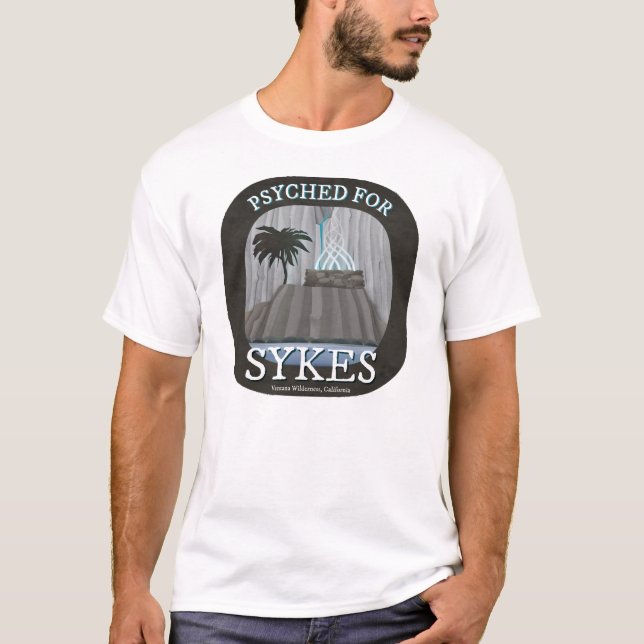 Camiseta Campo de Sykes, rastro de Ridge del pino, aguas (Anverso)