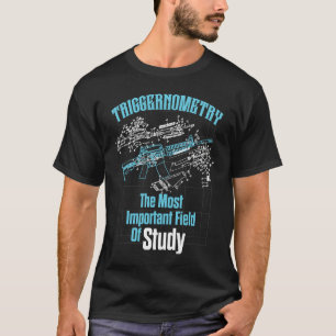 Camiseta Campo De Trigernometría De Arma Del Estudio AR15
