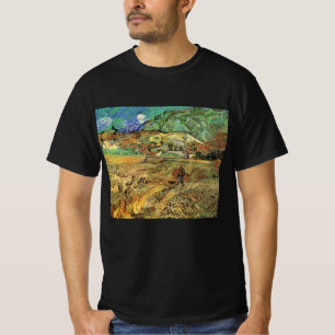 Camiseta Campo de trigo cercado con campesino de Vincent va