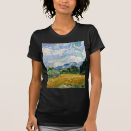 Camiseta Campo de trigo de Vincent van Gogh con arte de los