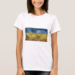 Camiseta Campo de trigo de Vincent van Gogh con cuervos (18