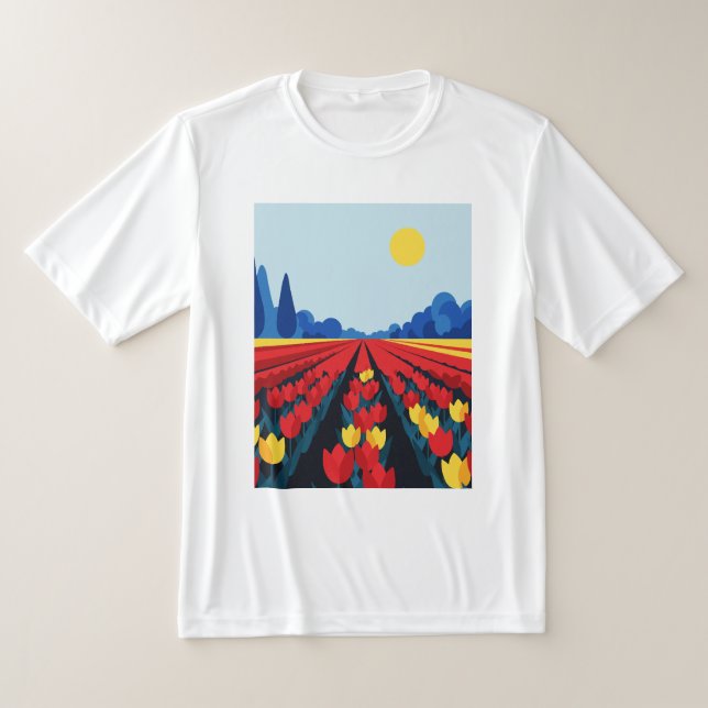 Camiseta Campo de tulipanes (Distribución)
