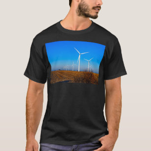 Camiseta Campo de turbina eólica