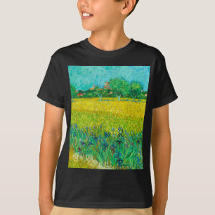 Camiseta Campo de Van Gogh con Lirios Cerca de Arlés