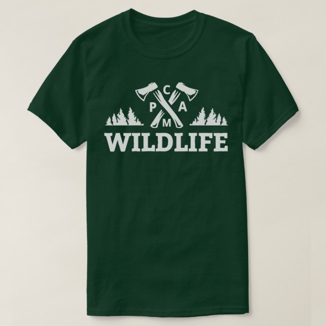 Camiseta campo de vida salvaje (Diseño del anverso)