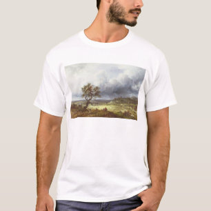 Camiseta Campo debajo de un cielo tempestuoso