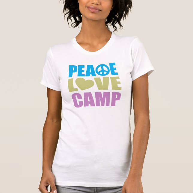 Camiseta Campo del amor de la paz (Anverso)
