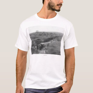 Camiseta Campo indio de Lakota en la arcilla blanca