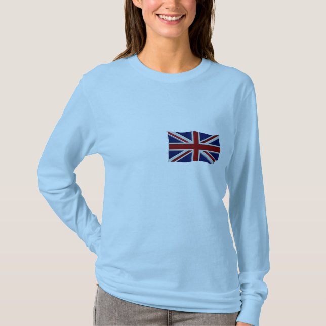 Camiseta CAMPO Patriótico DE LA BANDERA BRITÁNICA DE LA UNI (Anverso)