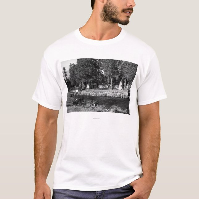 Camiseta Campo Sherman, opinión de Oregon de las cabinas de (Anverso)