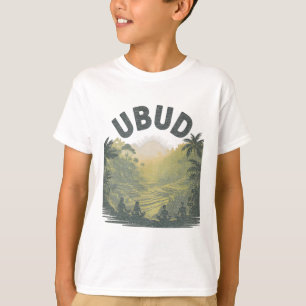 Camiseta Campos de arroz de Ubud Li Jungla Meditación Yoga