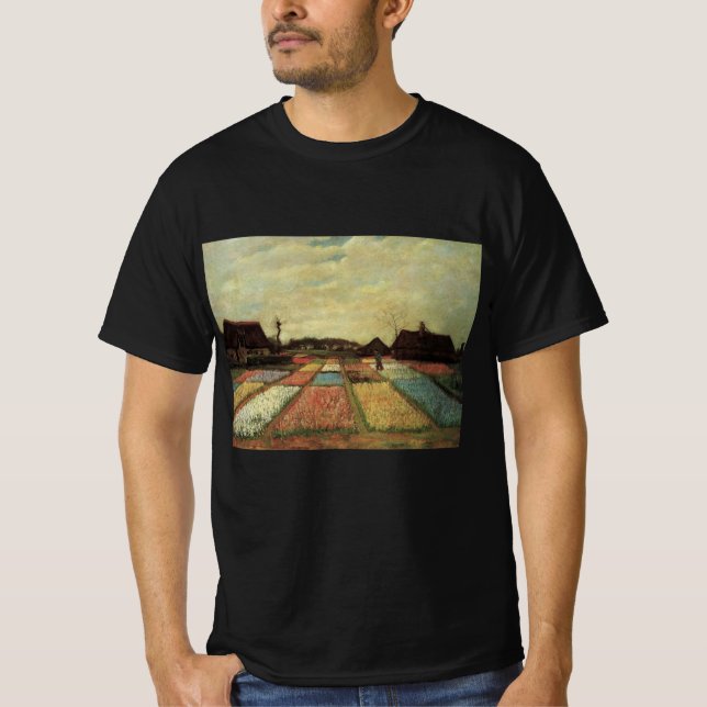 Camiseta Campos de Bulbos de Vincent van Gogh (Anverso)
