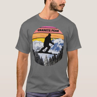 Camiseta Campos de esquí de granito de nieve Wisconsin Amer