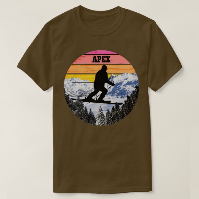 Camiseta Campos de esquí de nieve Apex esquí Canadá (Diseño del anverso)