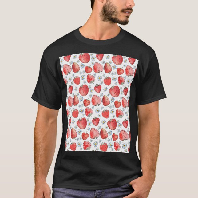 Camiseta Campos de fresa: Frescura de verano (Anverso)