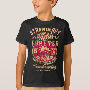 Camiseta Campos de fresas de mujeres para siempre 1967 para