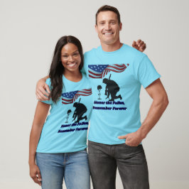 Camiseta Campos de honor silenciosos azul pálido