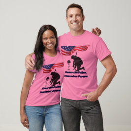 Camiseta Campos de honor silenciosos rosa