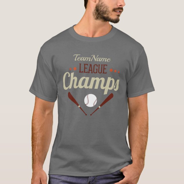 Camiseta Campos de la Liga de Béisbol Personalizados (Anverso)