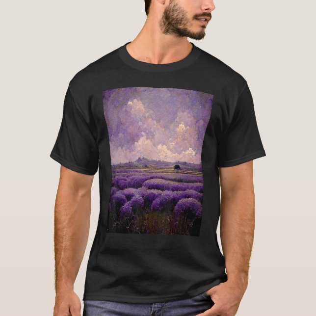 Camiseta Campos de lavanda (Anverso)