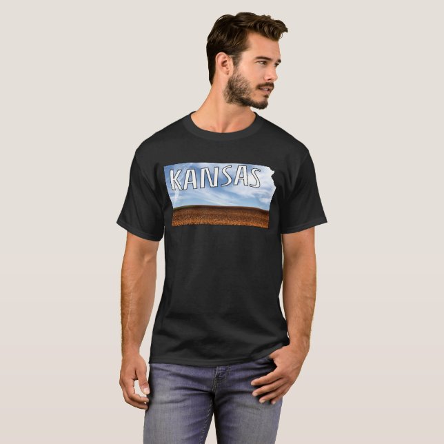 Camiseta Campos de trigo de Kansas (Anverso completo)