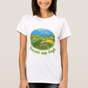 Camiseta Campos de trigo en Auvers Under Clouded Sky, van G