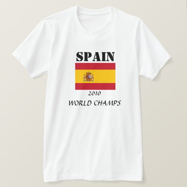 CAMISETA CAMPOS MUNDIALES DE ESPAÑA 2010 (Anverso del diseño)