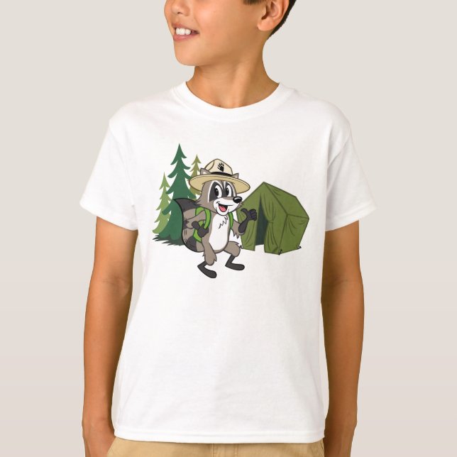 Camiseta Campout americano de Rick el | del guardabosques (Anverso)