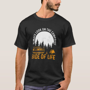 Camiseta Campside De La Vida Divertido Senderismo Y Camping