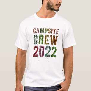 Camiseta CAMPSITE CREW 2022 Leopard Print Summer Staff Coun