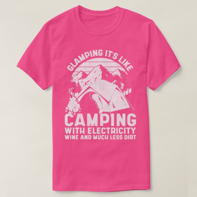 Camiseta Campsite Funny Camper Campamento al aire libre Cam (Diseño del anverso)