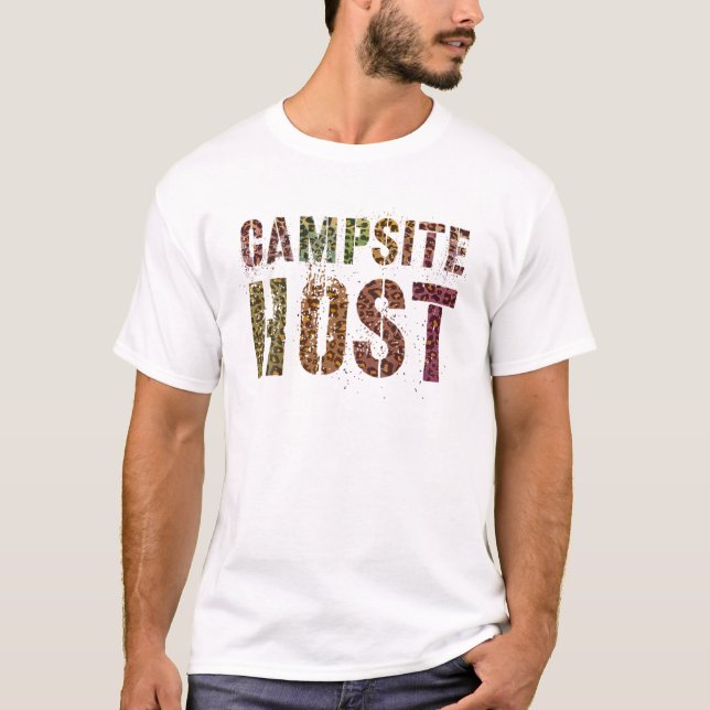 Camiseta CAMPSITE HOST Leopard Print Summer Counselor Teach (Anverso)
