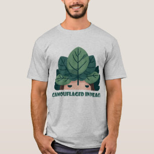 Camiseta Camuflado en Paz – Amante de Plantas Introvertido 