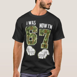Camiseta Camuflaje 7 Cumpleaños I Was 6 Now I'm 7 67 Divert